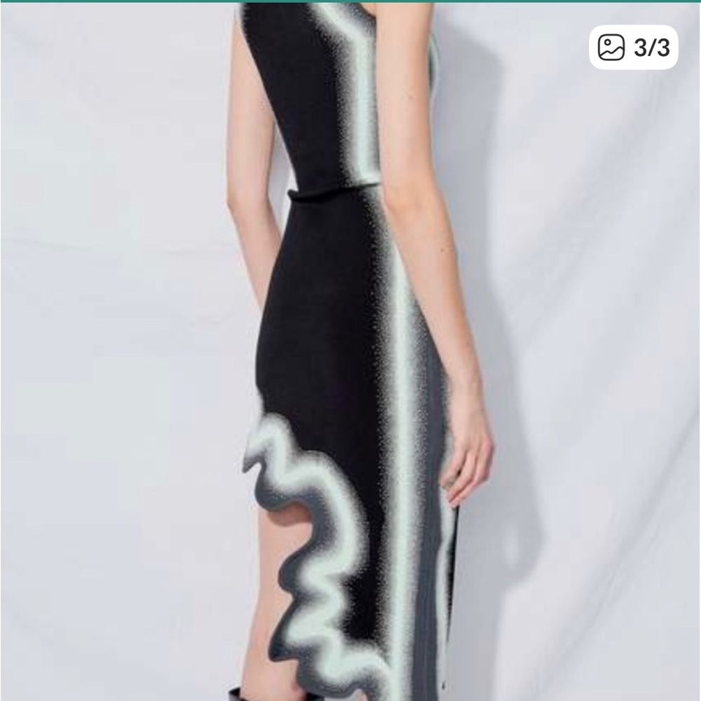 PH5 x Neiman Marcus MIA SIGNATURE WAVY ASYMMETRIC DRESS IN SPRAY PAINT - Picture 3 of 8